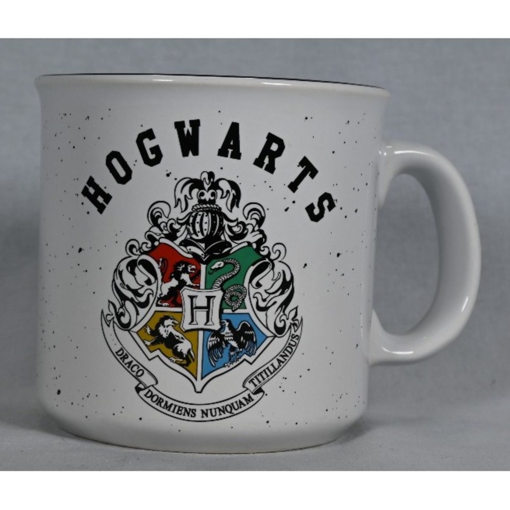 Hogwarts Crests Harry Potter Mug Cup Oversize 20 oz Ceramic Black Rim